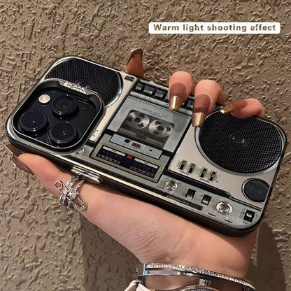 ⏳Time-Limited Special⏰Retro Cassette Player Pattern Silicone Phone Case Applicable to the iPhone/Galaxy series📱📼