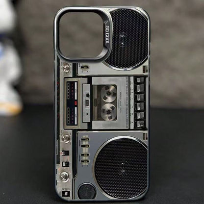 ⏳Time-Limited Special⏰Retro Cassette Player Pattern Silicone Phone Case Applicable to the iPhone/Galaxy series📱📼