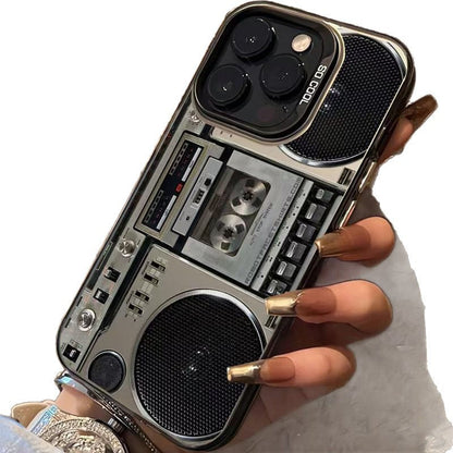 ⏳Time-Limited Special⏰Retro Cassette Player Pattern Silicone Phone Case Applicable to the iPhone/Galaxy series📱📼