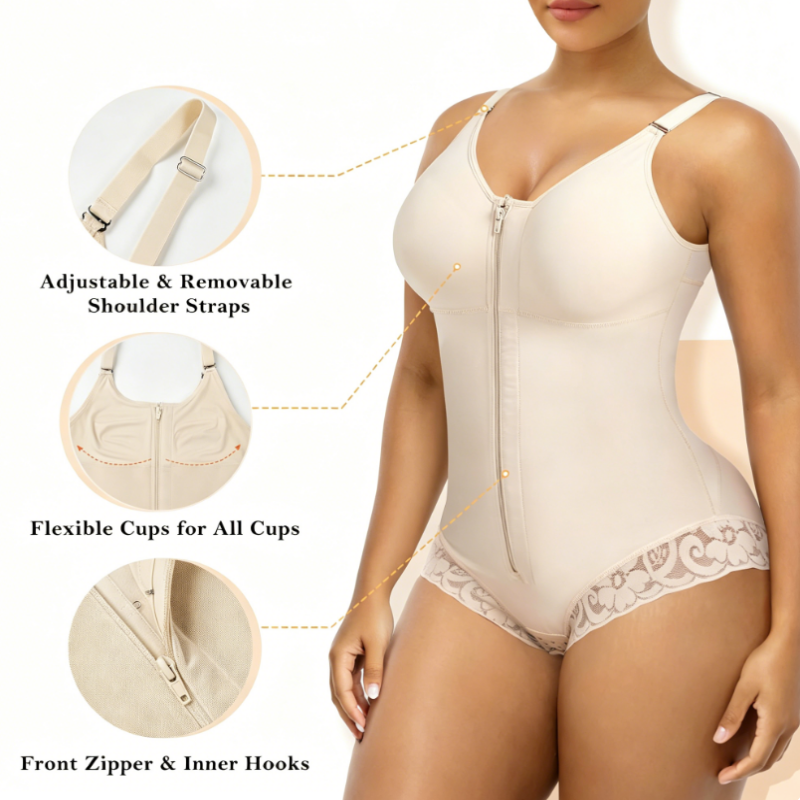 🔥50% OFF NOW!🔥 Tummy-sculpting bodysuit—waist-shaping, butt-lifting, and strong compression; flatters the figure; also available in plus sizes