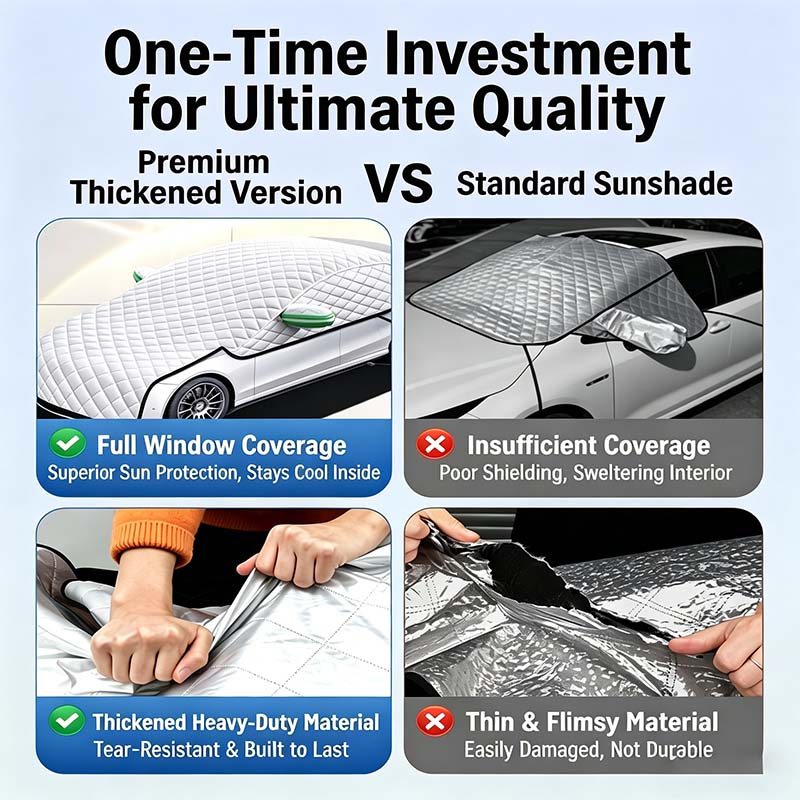 🏆 LIMITED-TIME 50% OFF! ❄️Car Windshield Snow Cover – All‑season, multi‑layer. Covers hood, glass & side windows. Strong straps, no slipping! 🚙💨