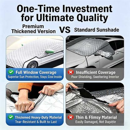 🏆 LIMITED-TIME 50% OFF! ❄️Car Windshield Snow Cover – All‑season, multi‑layer. Covers hood, glass & side windows. Strong straps, no slipping! 🚙💨
