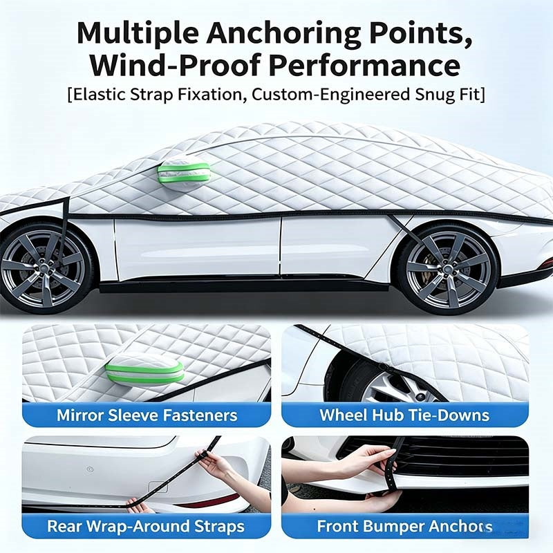 🏆 LIMITED-TIME 50% OFF! ❄️Car Windshield Snow Cover – All‑season, multi‑layer. Covers hood, glass & side windows. Strong straps, no slipping! 🚙💨
