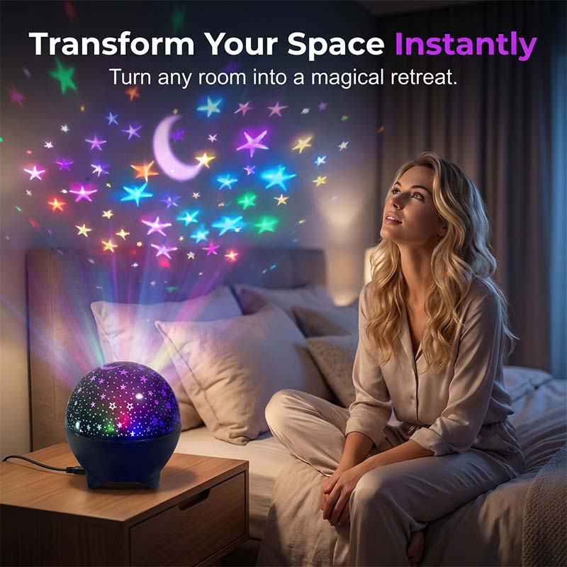 USB LED Galaxy Projector Night Light