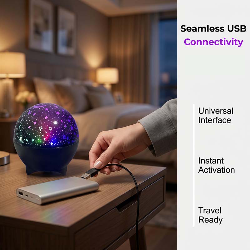 USB LED Galaxy Projector Night Light