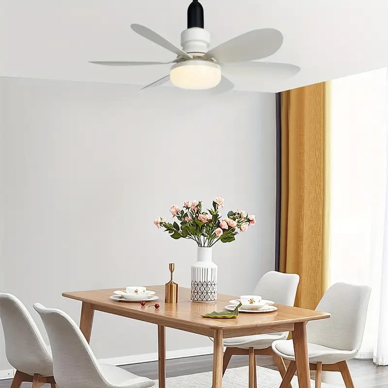🔥Sale 58%OFF-💡🔥2-IN-1 PORTABLE CEILING FAN & LIGHT with Remote Control