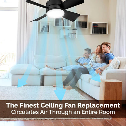 🔥Sale 58%OFF-💡🔥2-IN-1 PORTABLE CEILING FAN & LIGHT with Remote Control