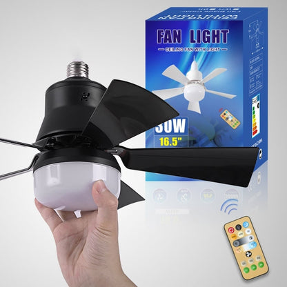 🔥Sale 58%OFF-💡🔥2-IN-1 PORTABLE CEILING FAN & LIGHT with Remote Control