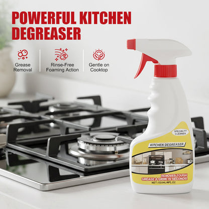 🧼 Powerful Kitchen Degreaser – Spray, Wipe, Shine – No Rinse Needed! 🍳✨ Tough on grease, gentle on surfaces – your kitchen’s new best friend. 💪🧽