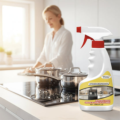 🧼 Powerful Kitchen Degreaser – Spray, Wipe, Shine – No Rinse Needed! 🍳✨ Tough on grease, gentle on surfaces – your kitchen’s new best friend. 💪🧽