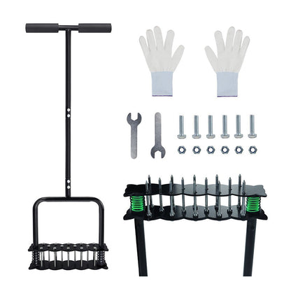 🌱 Manual Lawn Coring Aerator ✅ Carbon Steel Build & Spring Ejection | Healthier Grass Made Easy 🍃