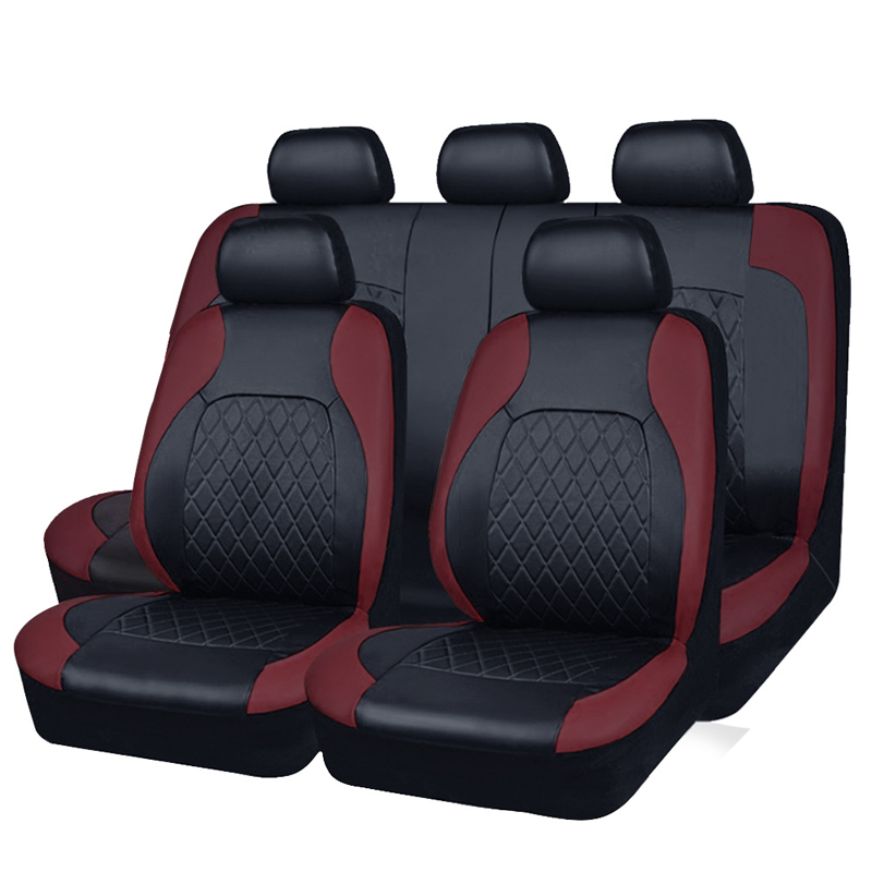 ⏳Time-Limited Special⏰9-Piece Universal Fit Leather Car Seat Cover Set-b
