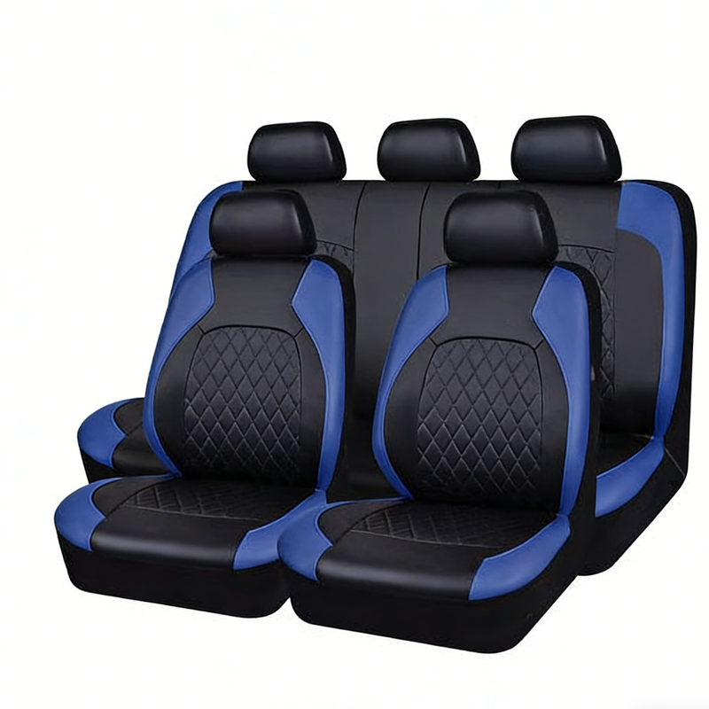 ⏳Time-Limited Special⏰9-Piece Universal Fit Leather Car Seat Cover Set-b