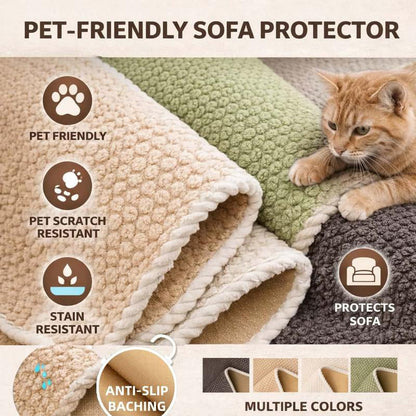 Thickened Non-Slip Sofa Cover – Ultra-Soft, Washable, Scratch-Resistant & Pet-Friendly, 4 Colours 🛋️✨