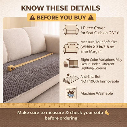 Thickened Non-Slip Sofa Cover – Ultra-Soft, Washable, Scratch-Resistant & Pet-Friendly, 4 Colours 🛋️✨