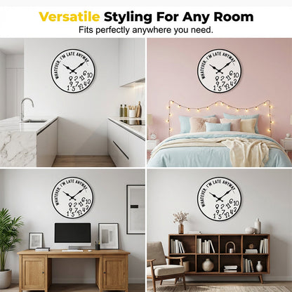 Creative Jumbled Numbers Decorative Clock