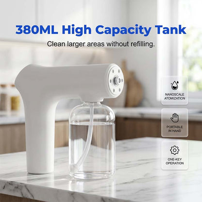 📢📢57% OFF !! ⏰ Cordless Nano Atomizer – Touchless Disinfecting, Blue Light – For Home, Office & Car 🏠