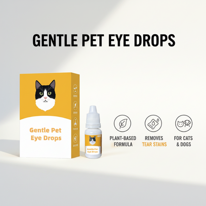 🏆LAST DAY BUY 2 GET 1 FREE!!🐕👁️Gentle Pet Eye Drops for Dogs & Cats | Neutral pH, No Burn Formula - Relieve Eye Inflammation, Clean Tear Stains & Refresh Pet Eyes