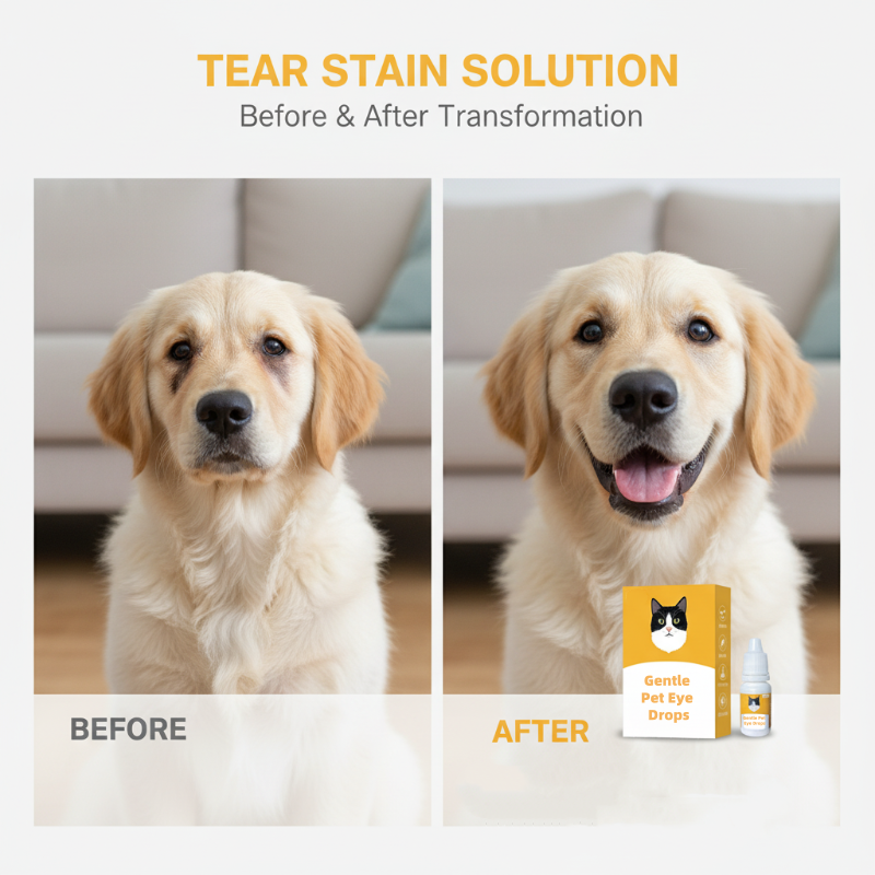 🏆LAST DAY BUY 2 GET 1 FREE!!🐕👁️Gentle Pet Eye Drops for Dogs & Cats | Neutral pH, No Burn Formula - Relieve Eye Inflammation, Clean Tear Stains & Refresh Pet Eyes