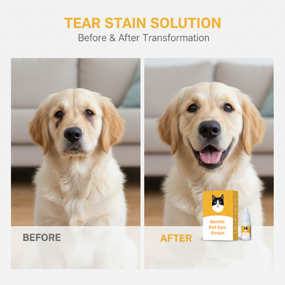 🏆LAST DAY BUY 2 GET 1 FREE!!🐕👁️Gentle Pet Eye Drops for Dogs & Cats | Neutral pH, No Burn Formula - Relieve Eye Inflammation, Clean Tear Stains & Refresh Pet Eyes