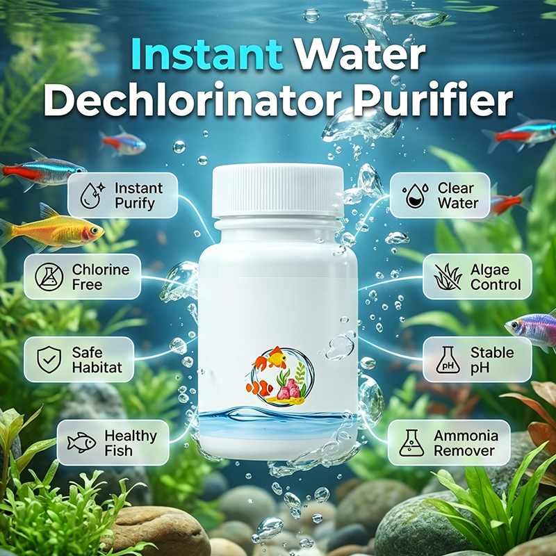 ⏰🔥50% OFF! 🌿 Instant Water Dechlorinator – Safe & Healthy Fish Tanks 🐠