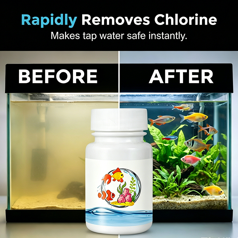 ⏰🔥50% OFF! 🌿 Instant Water Dechlorinator – Safe & Healthy Fish Tanks 🐠