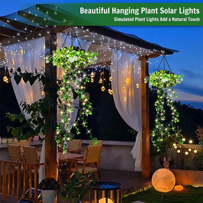 🌿40% OFF!Solar Hanging Grass Light – Realistic Foliage, Warm White, IP65 ✨