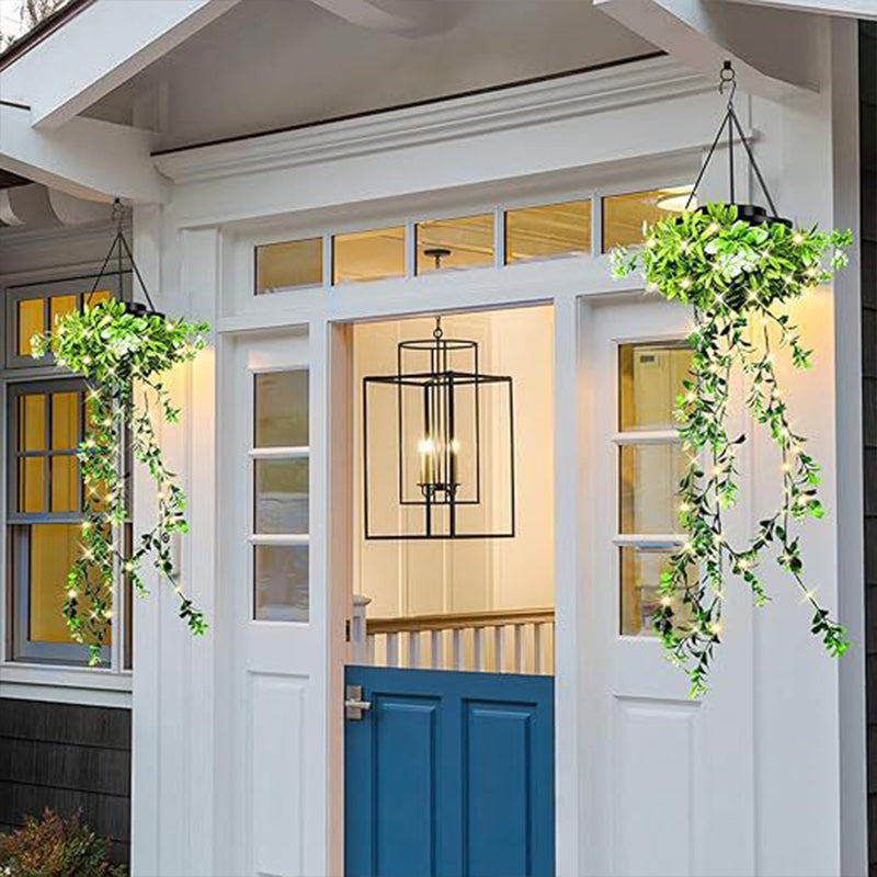 🌿40% OFF!Solar Hanging Grass Light – Realistic Foliage, Warm White, IP65 ✨