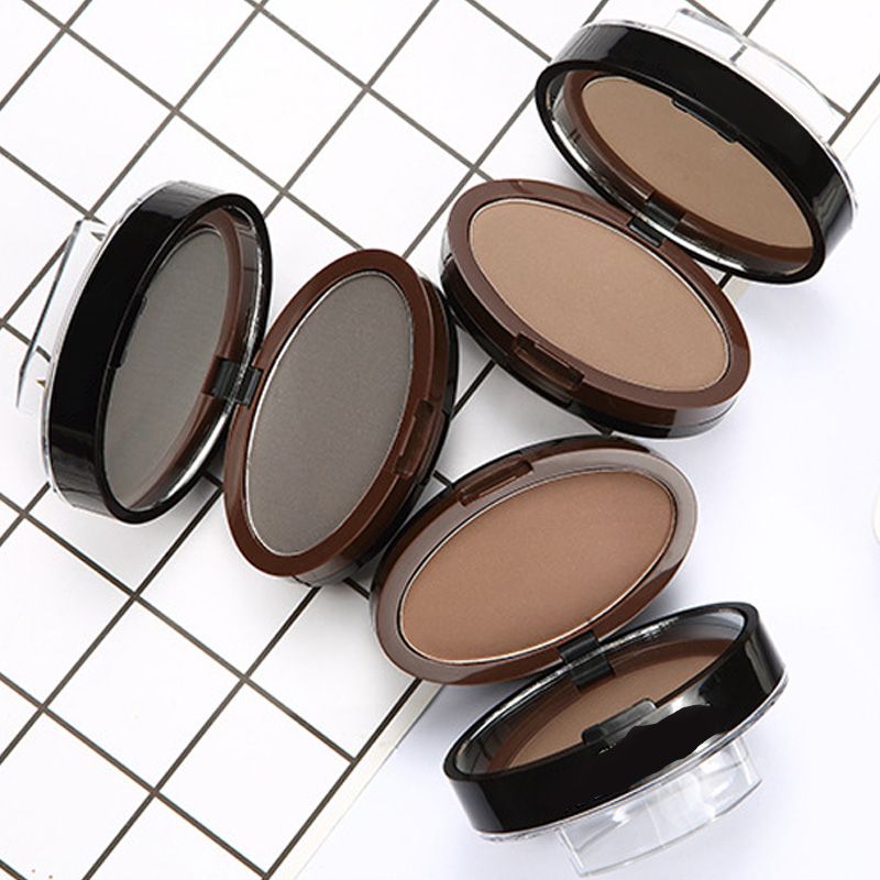 ✨ 50% OFF!🖌️🖌️2-Color Waterproof Eyebrow Stamp Powder Kit, Smudge-Proof Quick Natural Full Brow Makeup with Dual-End Brush