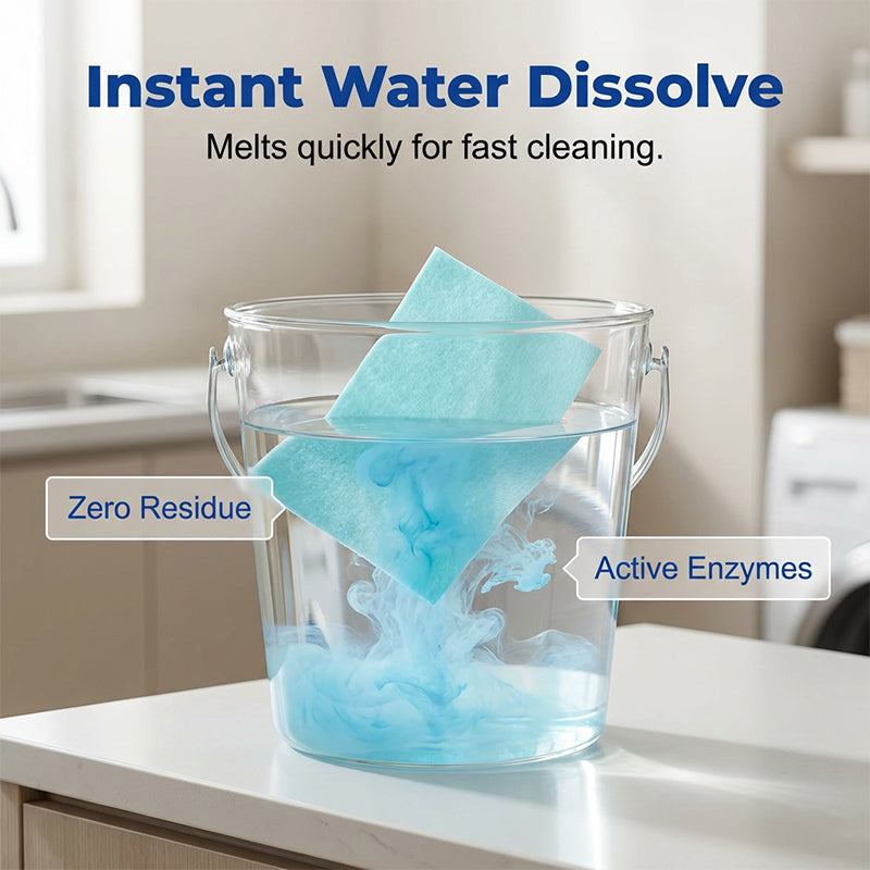 Water-Soluble Floor Cleaning Sheets