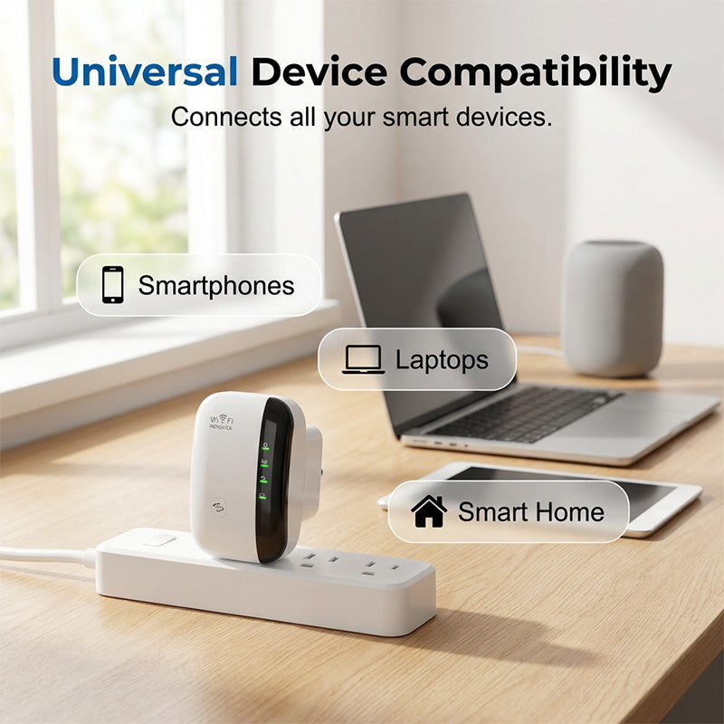 Repetidor e amplificador de sinal Wi-Fi com velocidade de 300 Mb/s