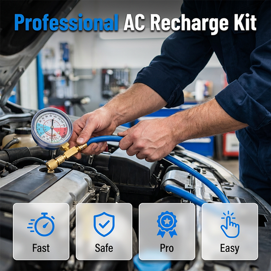 🔧 50% OFF NOW! ❄️ R134a AC Refrigerant Refill Hose with Gauge – Leak-proof, easy to read, and compatible with cars, trucks, or home AC units – safe DIY refilling 🚗