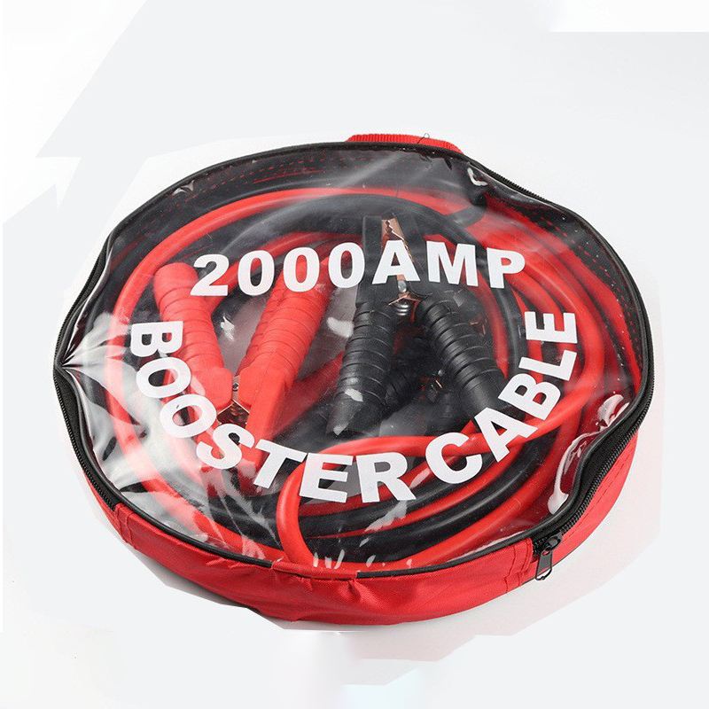 📢📢50% OFF !! ⏰2000A Heavy Duty Booster Cables | Tangle-Free Jumper Leads with Secure Clamps | Universal Car Battery Jump Starter with Storage Bag