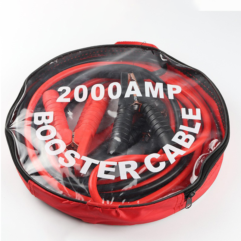 📢📢50% OFF !! ⏰2000A Heavy Duty Booster Cables | Tangle-Free Jumper Leads with Secure Clamps | Universal Car Battery Jump Starter with Storage Bag