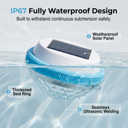 🏊‍♂️☀️ LED Solar Floating Pool Light – Color Changing, Auto On/Off, Waterproof. Perfect for Pool, Pond or Spa – Creates Magical Night Atmosphere! 💡🌙✨