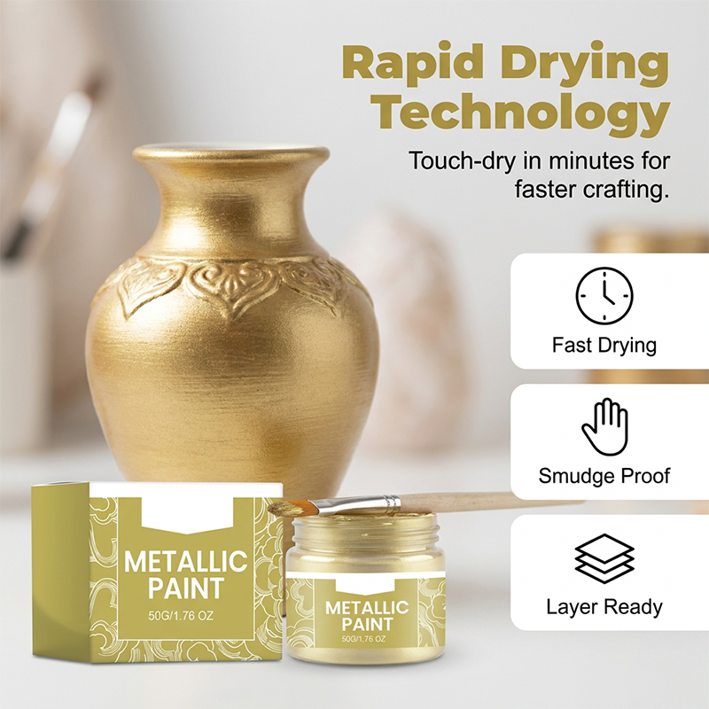 Versatile Metallic Paint for All Crafts