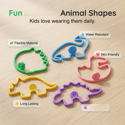 Fun-Shaped Plant-Based Mosquito Repellent Bracelets