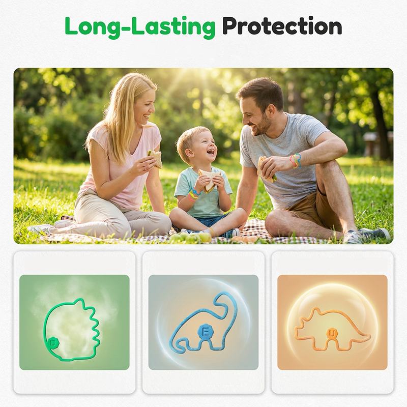 Fun-Shaped Plant-Based Mosquito Repellent Bracelets