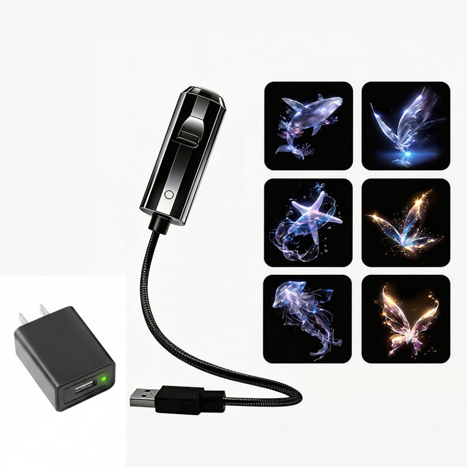 Projetor HD «Galaxy & Ocean» com tecnologia Plug-and-Play como luz noturna🥳Mais de 50 000 utilizadores satisfeitos