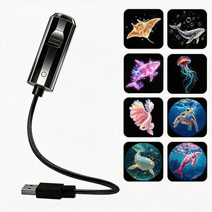 Projetor HD «Galaxy & Ocean» com tecnologia Plug-and-Play como luz noturna🥳Mais de 50 000 utilizadores satisfeitos