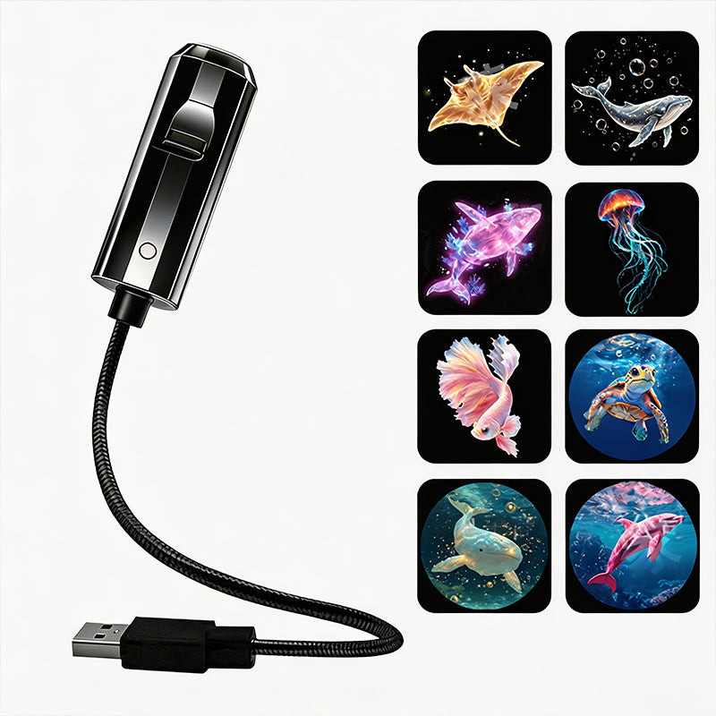 Projetor HD «Galaxy & Ocean» com tecnologia Plug-and-Play como luz noturna🥳Mais de 50 000 utilizadores satisfeitos