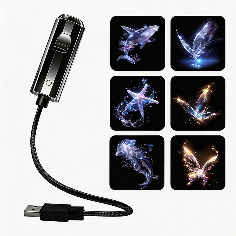Projetor HD «Galaxy & Ocean» com tecnologia Plug-and-Play como luz noturna🥳Mais de 50 000 utilizadores satisfeitos