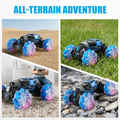 Gesture-Sensing Transforming RC Stunt Car with Drifting