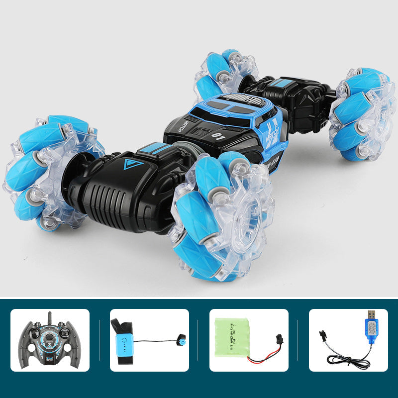Gesture-Sensing Transforming RC Stunt Car with Drifting