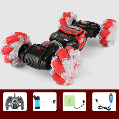 Gesture-Sensing Transforming RC Stunt Car with Drifting