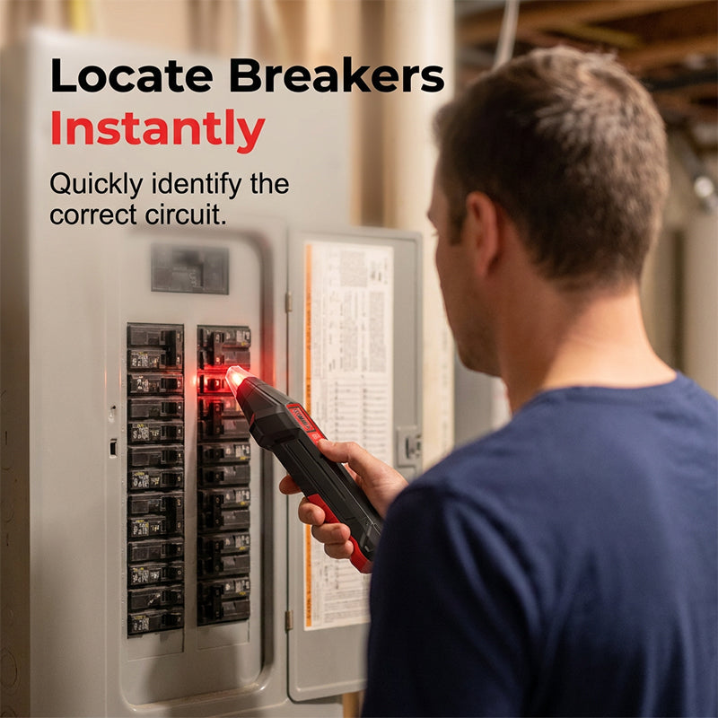 Digital Circuit Breaker Finder and Outlet Tester Kit