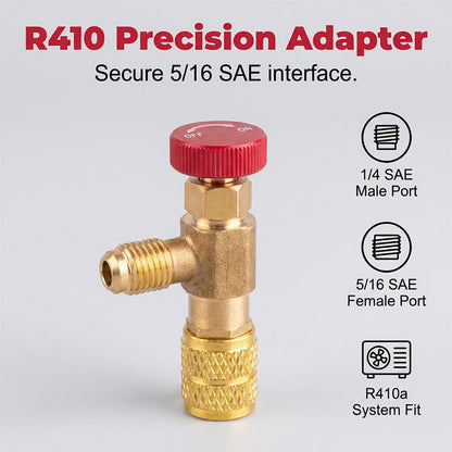 HVAC Refrigerant Charging Safety Valves