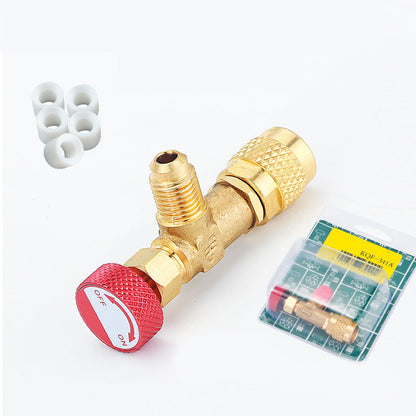 HVAC Refrigerant Charging Safety Valves