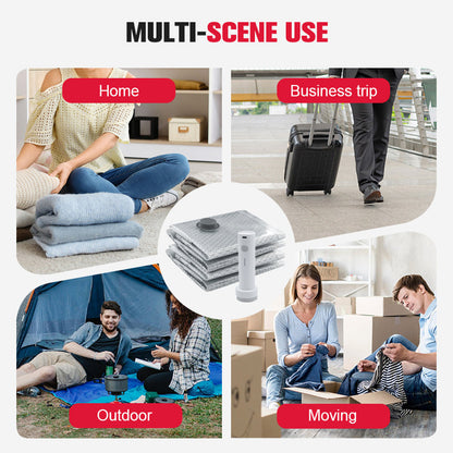 Travel Vacuum Storage Bags & Portable Pump Set