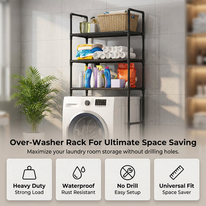 ❤️‍🔥No-Drill Bathroom & Laundry Organizer Shelf
